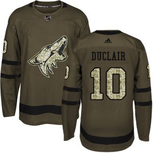 Herren Arizona Coyotes Eishockey Trikot Anthony Duclair #10 Authentic Grün Salute to Service